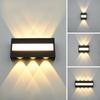 Modern New LED Outdoor Aluminum Wall Lamp Waterproof Porch Garden Balcony Wall Lamp Indoor and Outdoor Light