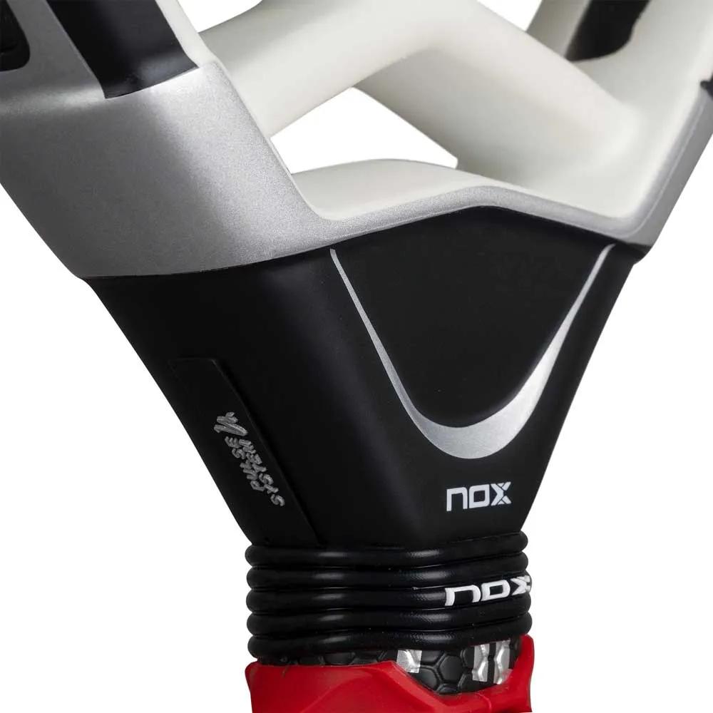 Nox AT10 Genius Attack 18K Alum 2026 padel racket Black/White/Silver