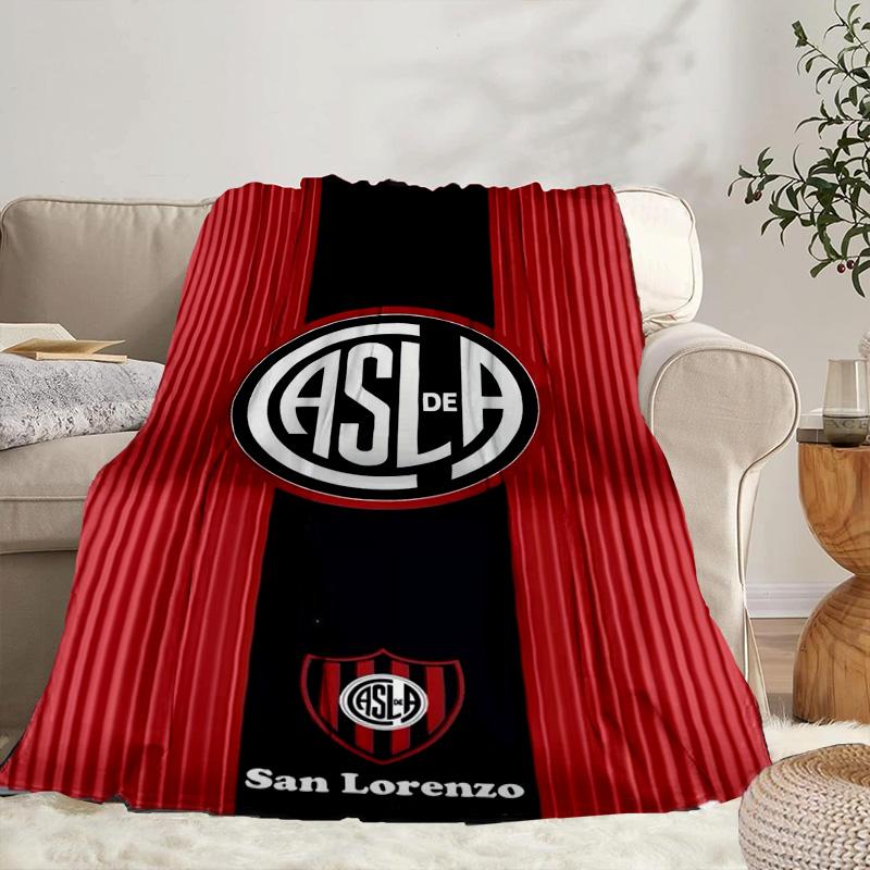Club Atletico San Lorenzo  Portable Blanket/Soft Blanket Bedding Blanket Suitable for Travel Camping Living Rooms Offices Sofas Fan Gifts