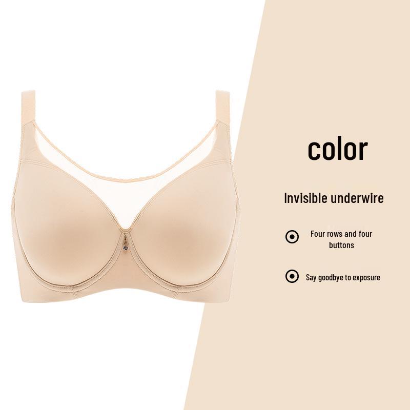 Plus Size Strapless Seamless Women s Bandeau: Slimming, Lifting, Anti-Exposure Bra with Armpit Fat Tucking and Support. 85G