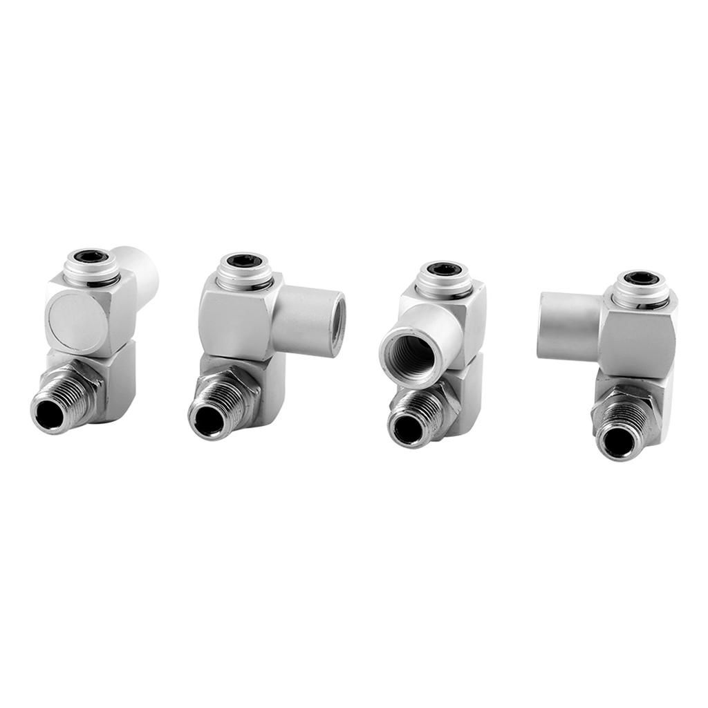 4 Pieces Aluminum 360 Degree Rotatable     Hose Adapter, Aluminum   Hose   Connector, 360 Degree  , Adapter Connector