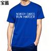 Men cotton tshirt Big size summer Boys tshirt Nobody Cares Run Harder Short Sleeve Workout ONeck tees Brand t shirt for man