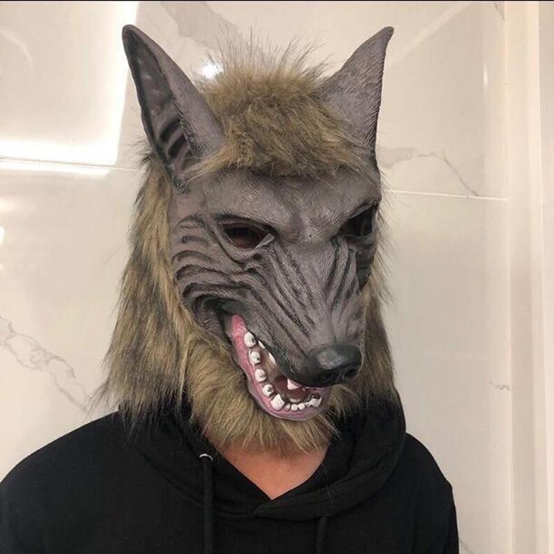 Holloween Horror Mask Party Cosplay Werewolf Costume Dress Up Mask Wolf Head Mask And Claws Animal Dress Up Props