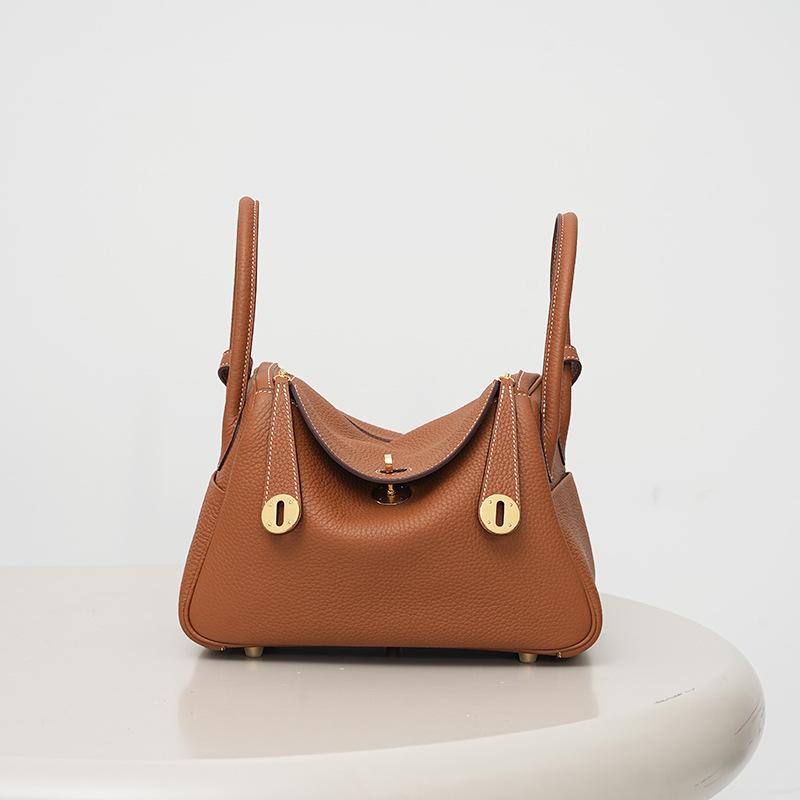 High-end semi-handmade wax thread tc top-grain cowhide doctor's bag for women, single-shoulder hand-held medicine case