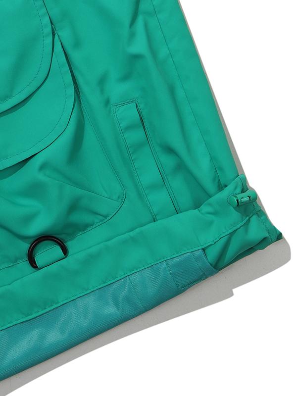 BBC EARTH [Jasper] Pocket Snap Short Sleeve Anorak_Green