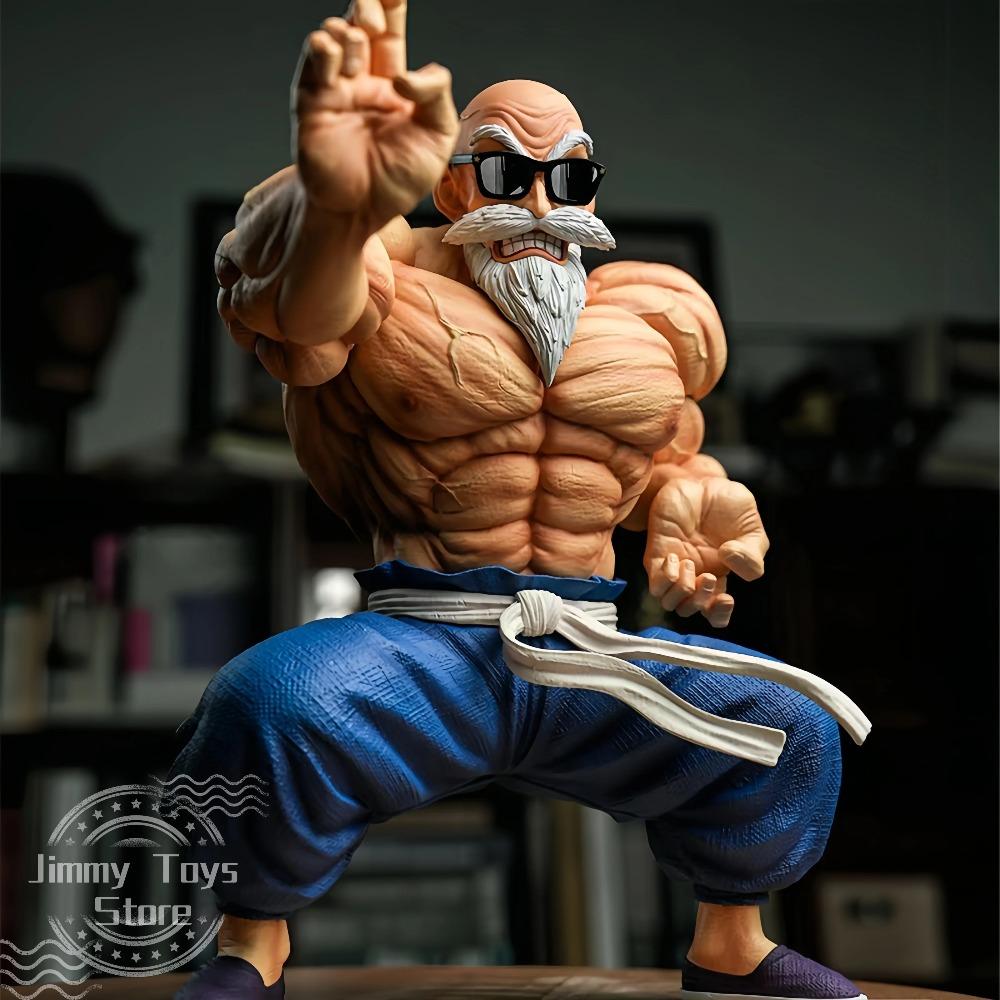 Figura Anime Dragon Ball 10cm GK Muscle Master Roshi Goku Kame Sennin Statuetta PVC Action Figure Modello Bambini Bambole Regalo Giocattoli