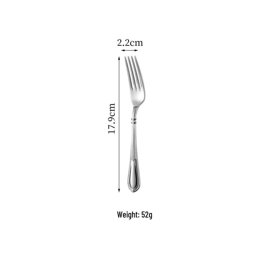 304 Stainless Steel Lace Pattern European Cutlery Set: Elegant Knives, Forks, and Spoons for Hotels and Homes