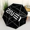 1pc 2NE1 Logo Umbrella with Plastic Handle,Suitable for All Seasons Home Travel Outdoor UmbrellaM1245