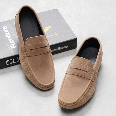 Doudou Shoes Men's New High-end Men's Casual Leather Shoes, One Pair of Lazy Shoes