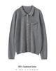 Chic Age-Reducing Gold Button Knit Cardigan with Pockets - Women's Autumn Solid Color Versatile Outerwear Top