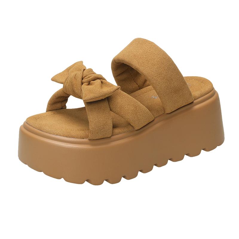 Fashion 7CM Casual Wedge Slippers Women New Summer Non Slip Platform Sandals Woman Open Toe Comfortable Female Chunky Beach Slippers