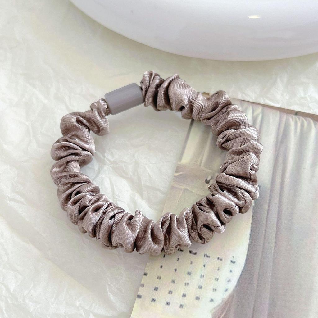 Korean-Style High Elasticity Hair Tie: Thin, Simple, Flat Buckle Design