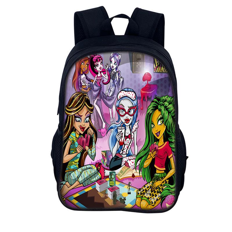 

Шкільний рюкзак Monster High, Дитячий рюкзак Elf High School KTB Genie High School New 15 Single Backpack