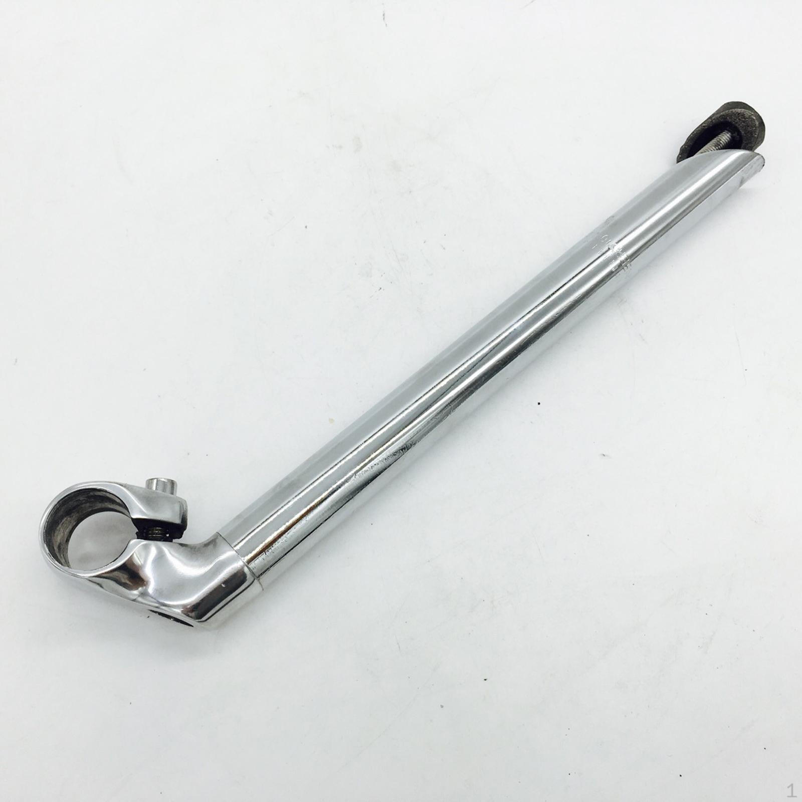 

Feather Stem, 1 Inch Folding Bike Handlebar Road Gooseneck Clamp Retro Style Classic Stem Riser срібний