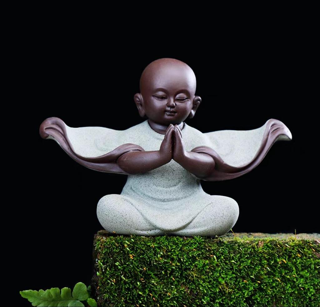 Zisha Little Monk Tea Pet Ornament - Zen Tea Table Decoration & Accessories