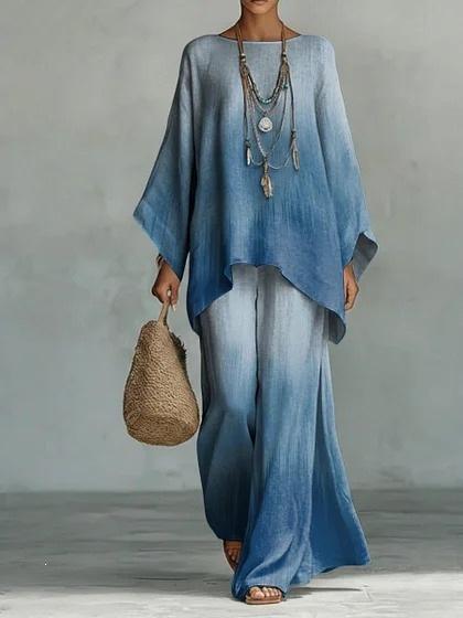 16 European and American women's clothing Y1 large size thin ethnic style dress set Bohemian casual large size jumpsuit