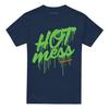 NICKELODEON Unisex Adult Slime Hot Mess T-Shirt