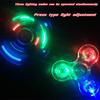 Gyroscope lumineux LED à cristaux Fidget Spinner Gyroscope à manivelle Gyroscope lumineux EDC Jouet anti-stress pour enfants