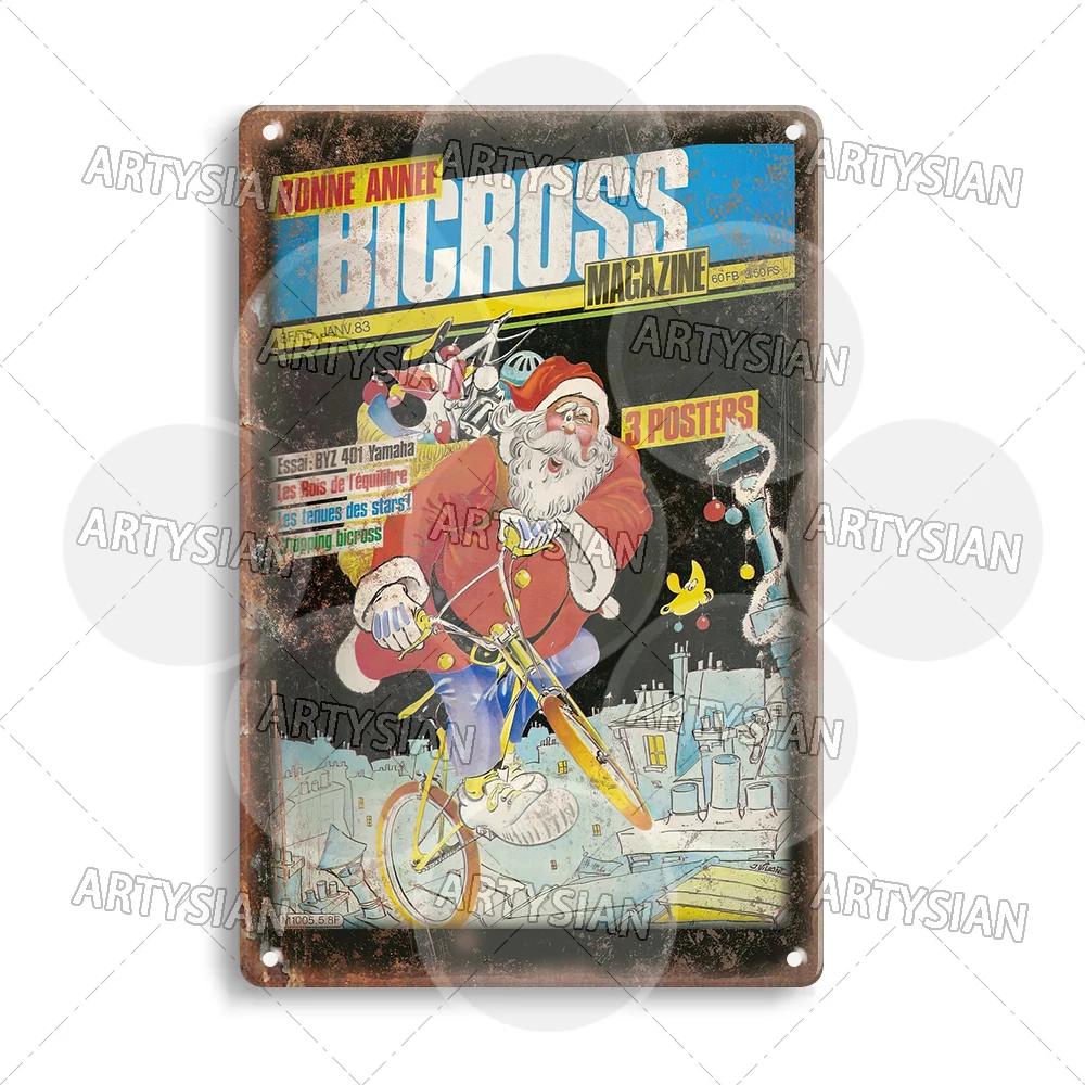 Vintage BMX Bike Metal Sign Bicycle Motocross Plaque Racing Raleigh Kuwahara Raleigh Chopper Peugeot Pro-Am Murray Ace Haro