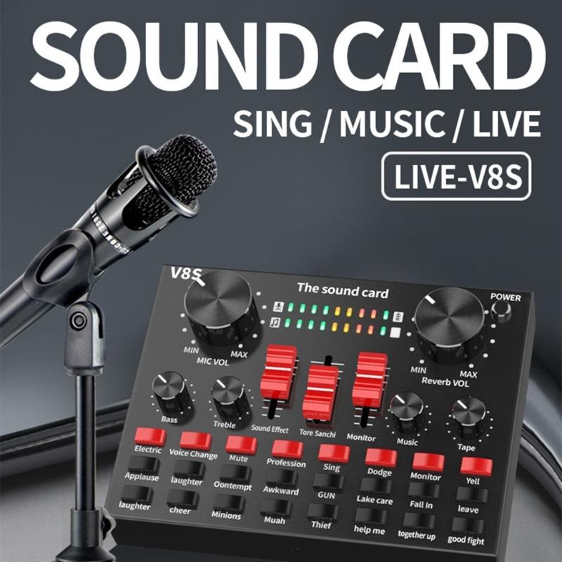 Professional Sound Interfaces For Studio Recording And Live Streaming With Low Noise High Fidelitys Sound Effects Builts In Reverbs