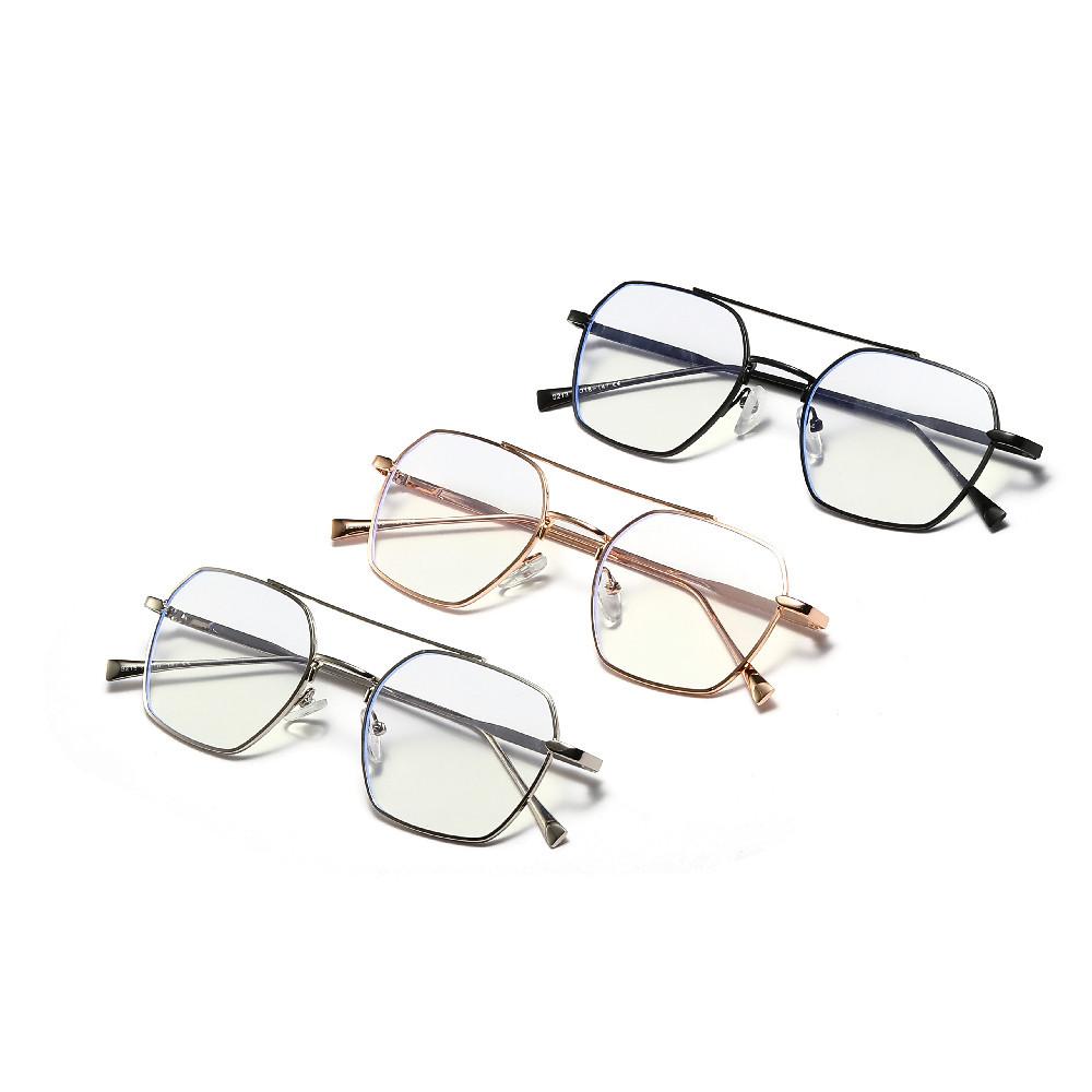 Square Frame Glasses, Large Square Frame College Style Literary Flat Glasses, Men Without Makeup