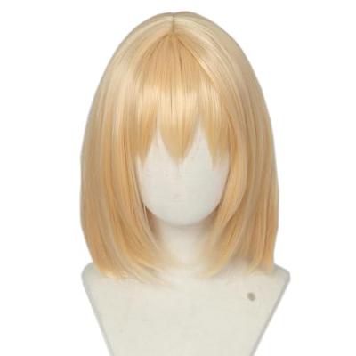 Linfairy Cosplay Wig, Howl Wig, Heat Resistant, Bob Hairstyle, Blonde, Costume Accessory, Party, Halloween, Fancy Dress, School Festival, Event