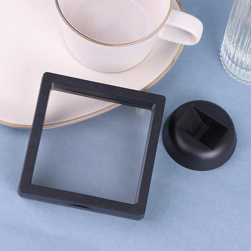 9*9*2Cm Black Pe Film Hanging Jewelry Display Suspension Box Ring Elastic Film