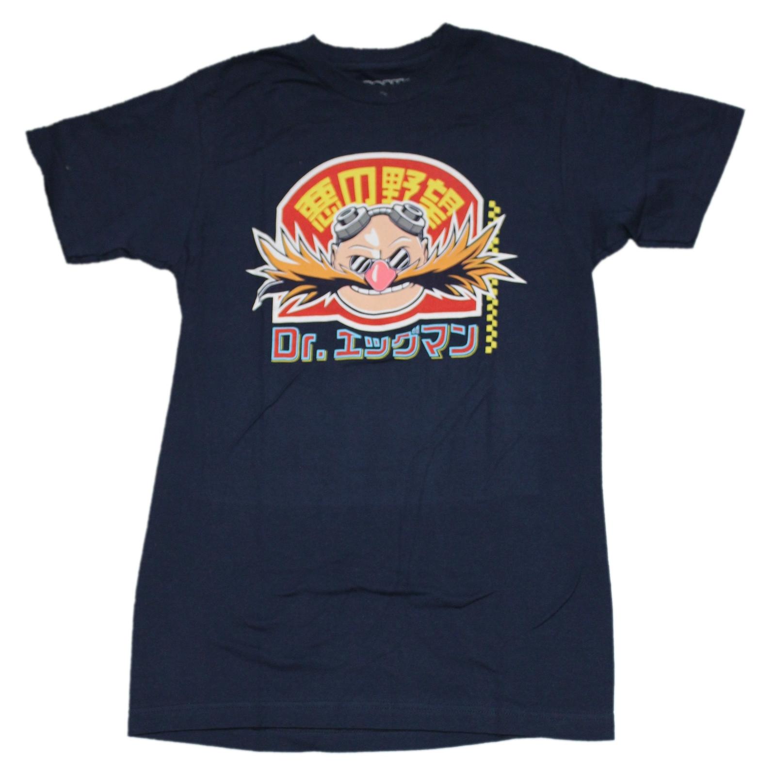 Sonic the Hedgehog New Adult T-Shirt - Doctor Robotnik Kanji Face XXXL