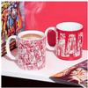 Tasse à chocolat chaud - marvel - rond - rouge - 320 ml - non compatible lave-vaisselle