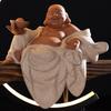 Wealth-attracting Maitreya Buddha Figurehead Ceramic Smiling Buddha Creative Lighting New Chinese-style Zen-style Living Room En