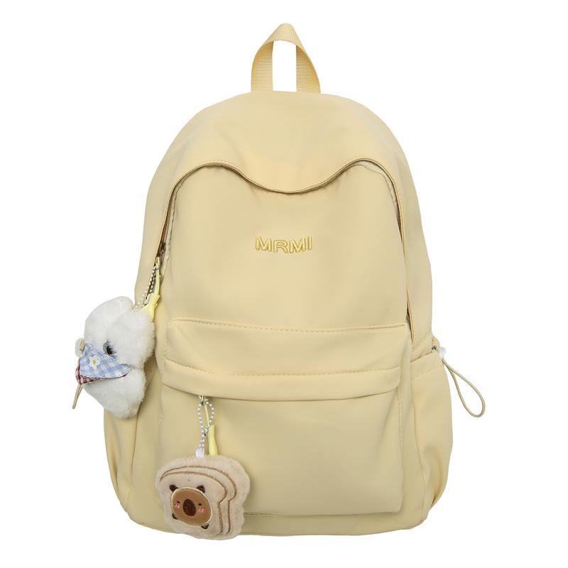 

Кампусный рюкзак Студенческий рюкзак Женский легкий дорожный рюкзак жёлтый