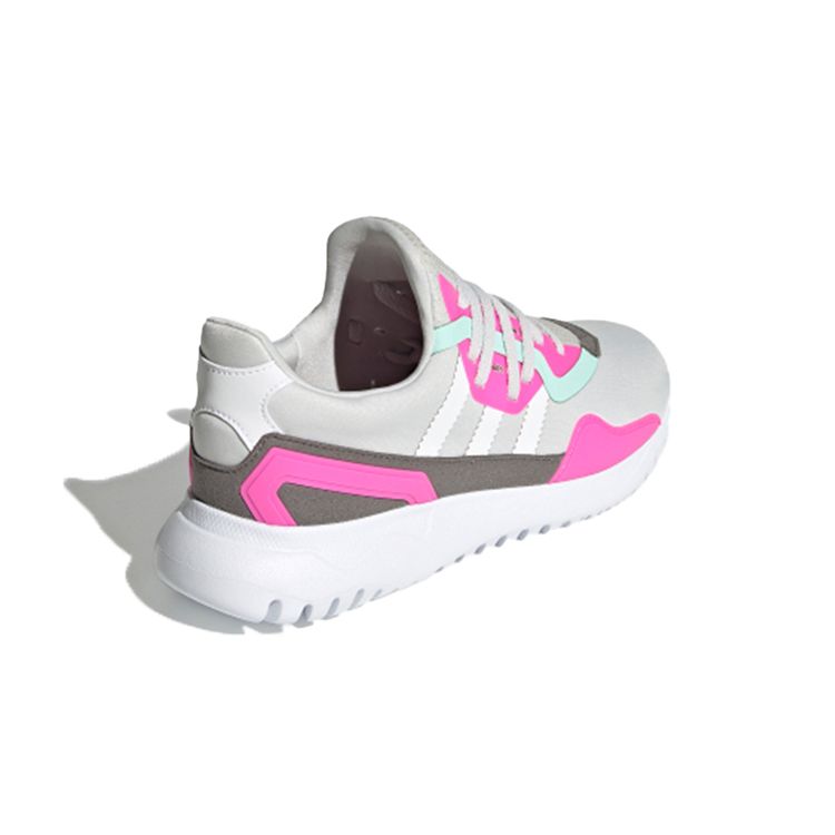 Adidas Flex J Grey Screaming Pink Kids Sneakers Grey-One Cloud-White FX5324