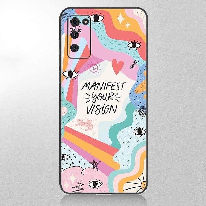 Eye Blue Evil Eye Phone Case For Samsung Galaxy A12 A02S A22 A32 A52 A72 A71 A51 A41 A31 A21 A11 A50 A70 A10S A20S Black Cover