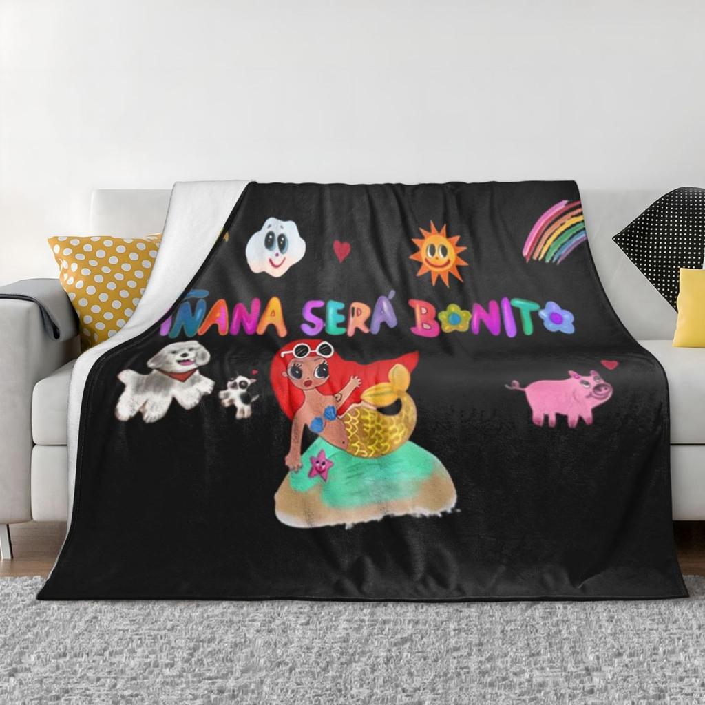 Manana Sera Bonito Colombian Music Singer Karol G Blanket Soft Warm Flannel Throw Blanket Cover for Bed Living Room Travel Home