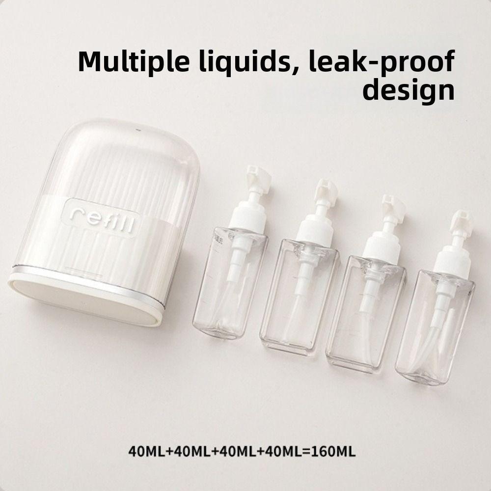 4 In 1 Toiletry Bottles Set Empty Split Bottle Set Refillable Refillable Containers  For Vacation