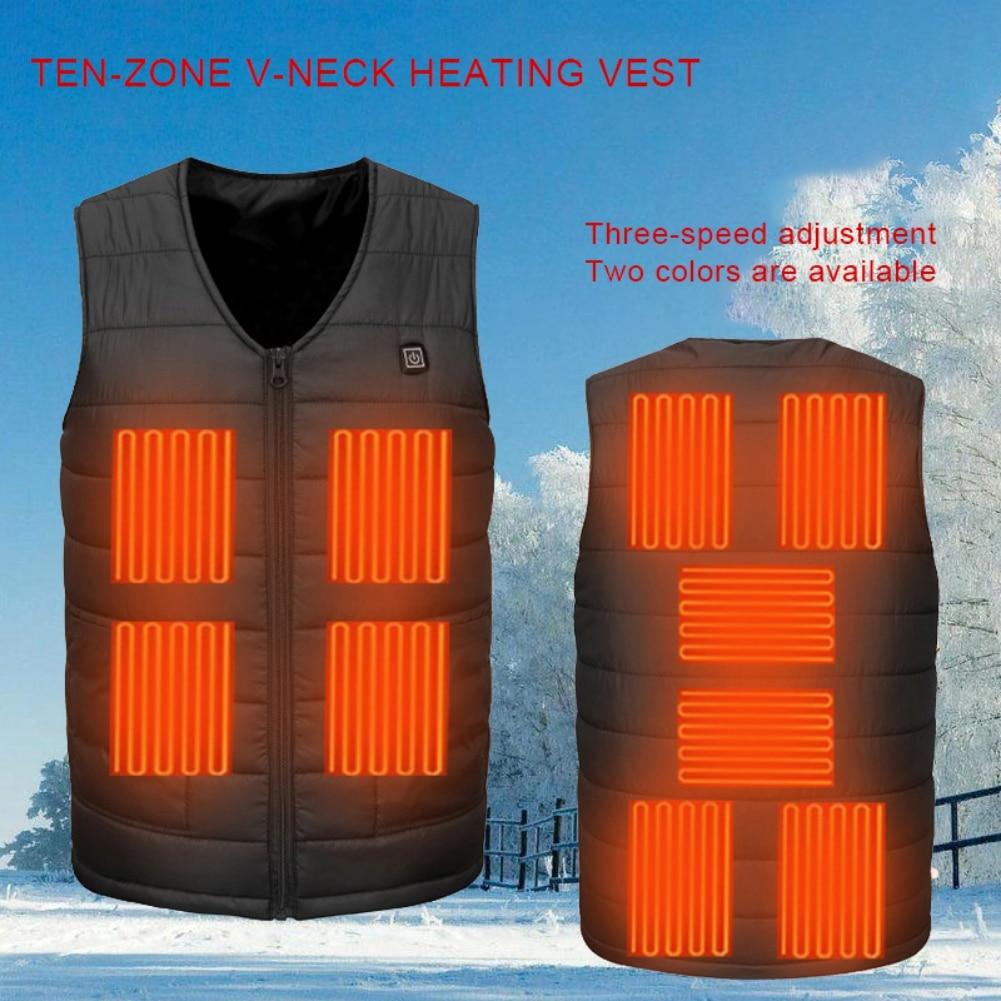 Chaqueta de chaleco calefactada Calentador eléctrico Chaleco térmico Abrigo  de corazón para acampar comprar a buen precio — entrega gratuita, reseñas  reales con fotos — Joom