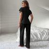 For Women Pajamas, Suspenders, Short-sleeved Trousers, Informal and Sexy Home Wear Two-piece Set That Can Be Worn Outside