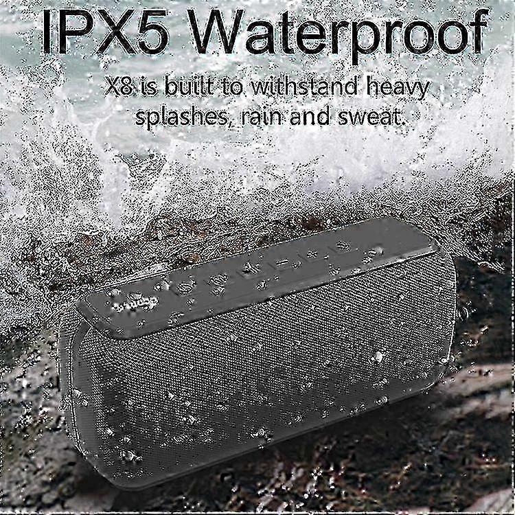 XDOBO X8 60W IPX5 Wasserdichter Bluetooth 5.0 Lautsprecher mit 6600mAh Akku, 3D Tiefer Bass für Party, Zuhause & Outdoor-Nutzung