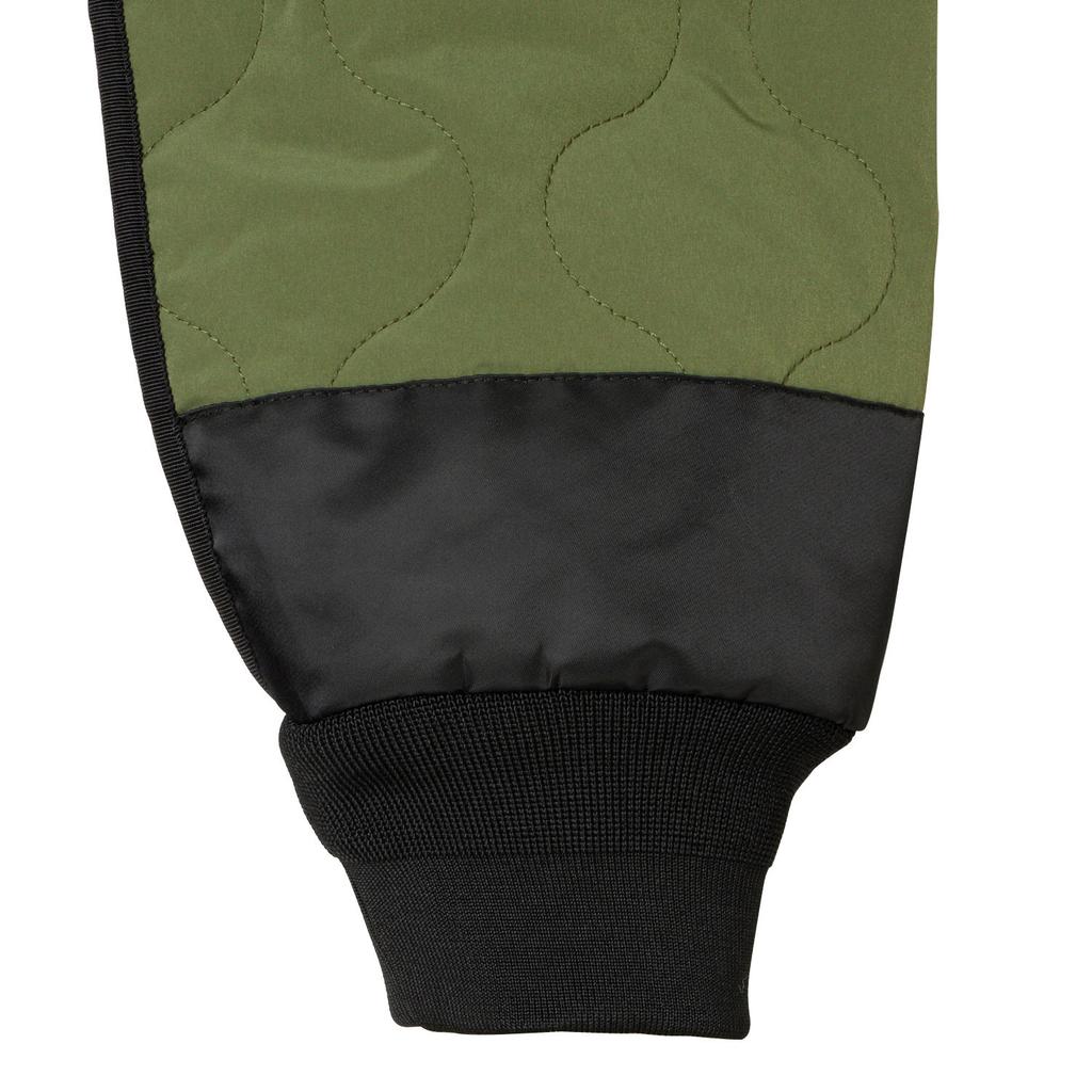 Onitsuka Tiger Quilted Single-Breasted Pocket Versatile Long Sleeve Jacket Unisex jackets Military-Green 2183B415-300