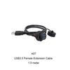 M20 M25 Bayonet Screw USB 3.0 Type C Micro-USB Panel Mount IP68 Waterproof USB Connector Cable
