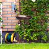 Five Prongs Base Metal Bird Feeder Heavy Duty Feeding Stations Garden Birdbath  Lawn