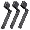 3Pcs Guitar String Winder Pin Peg Puller Tool Accessory Set Kit for Electric Acoustic UkuleleBlack