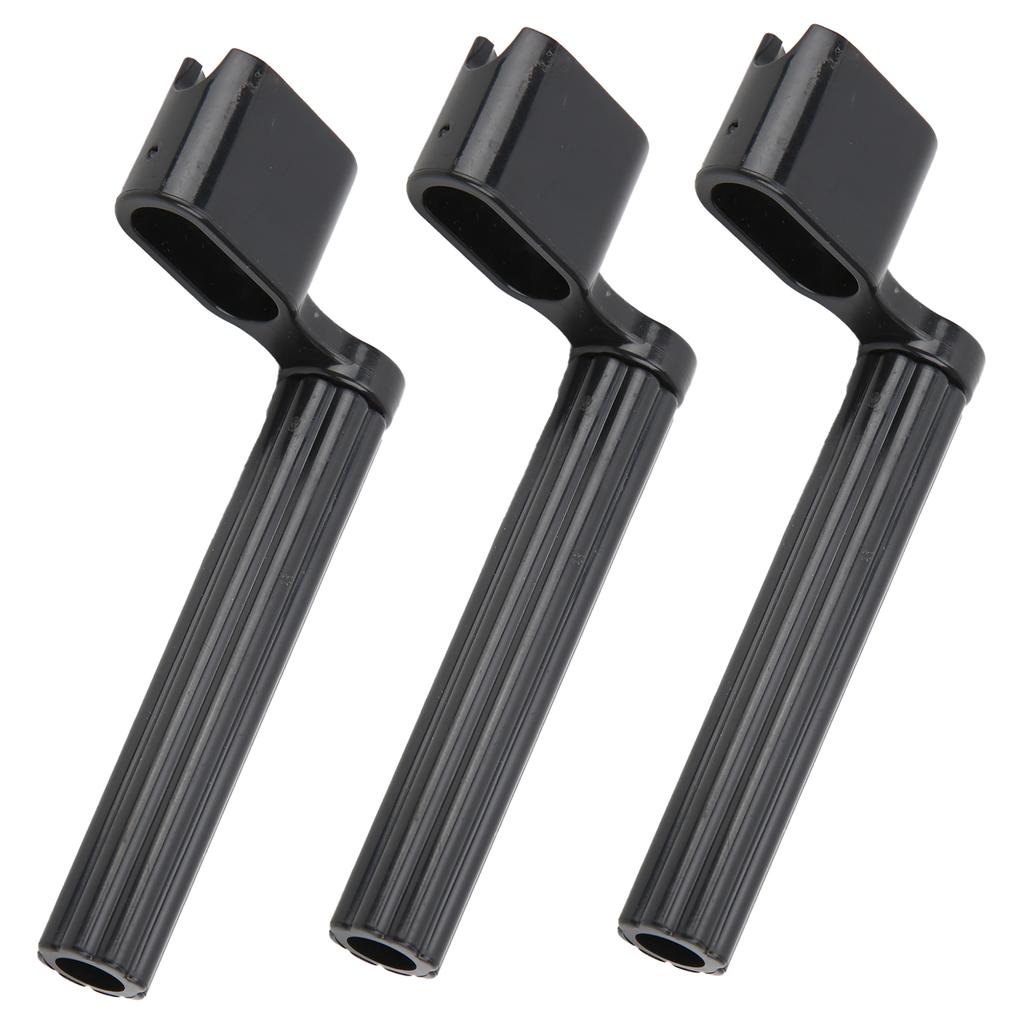 3Pcs Guitar String Winder Pin Peg Puller Tool Accessory Set Kit for Electric Acoustic UkuleleBlack