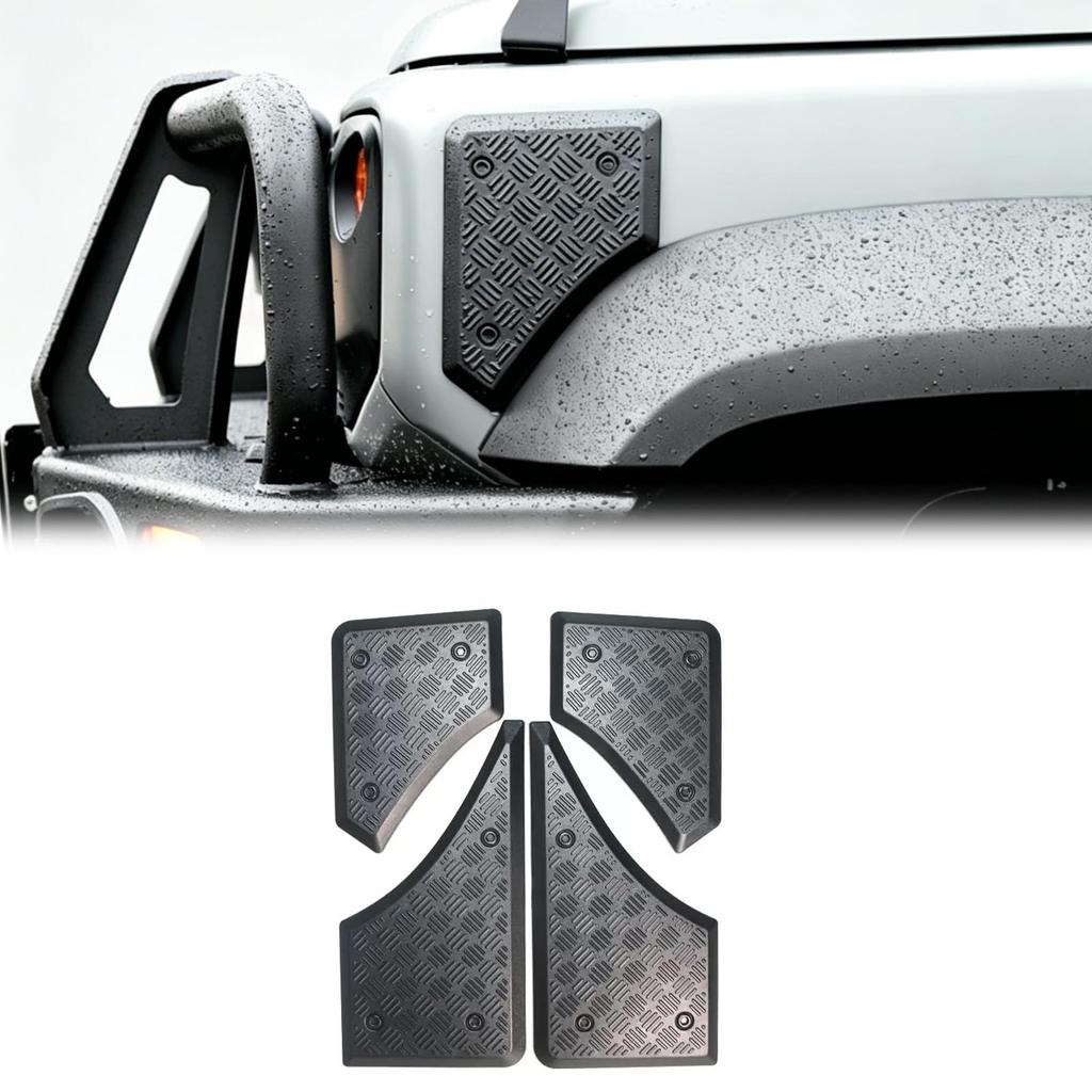 New Suzuki Jimny JB64 Jimny Sierra JB74 Nomad Corner Protector Fender Guard Corner Cover Protective Cover (Black)