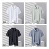 ROMON Men's 7A Antibacterial Ice Silk Quick-Dry Polo T-Shirt
