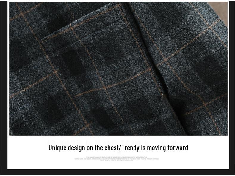 Trendy Plus Size Men's Casual Jacket - Loose Fit Spring/Autumn Versatile Workwear Top