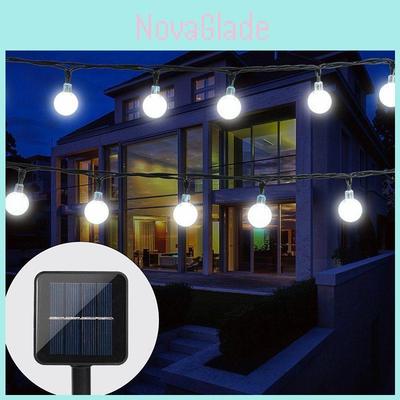 Elegante Solar-Lichterkette mit 30 LEDs für den Außenbereich, perfekt für festliche Gartenpartys