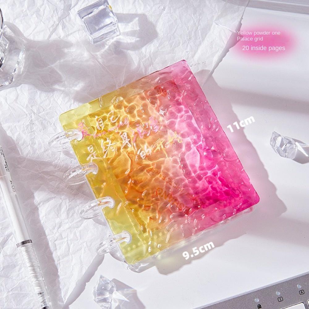 Colorful Crushed Ice Photocard Binder 3 Inch Idol Card Collect Book New Card Album  Unisex