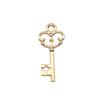 Simple Skeleton Key Charms Multi Color Alloy Pendants For Vintage Themed Jewelry