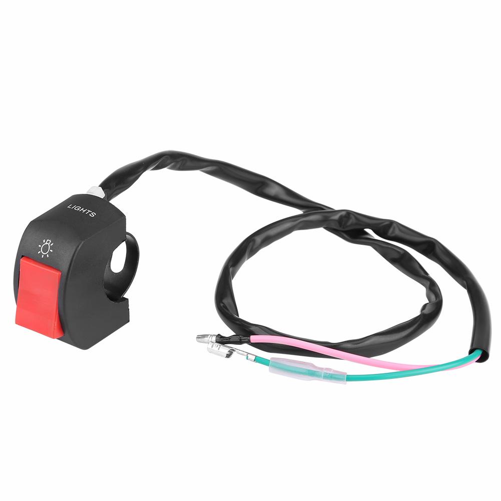 22mm 7 8  Universal Motorcycle Handlebar Switch Headlight Fog Light Switch W  ON OFF Button